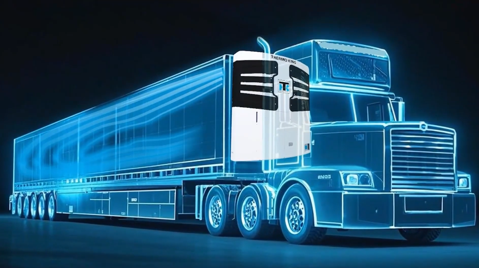 Airflow within trailer from the unit
